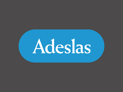 Adeslas logo rounded serif tag