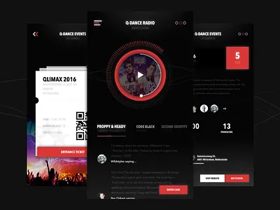 Q-dance [Radio/Events] 3d app events hardstyle ios motion music player q dance radio video