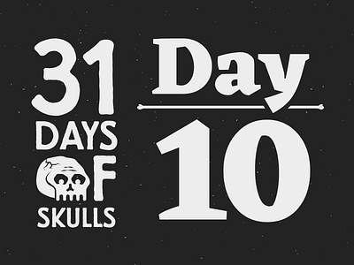 Day 10 - 31 Days of Skulls 31daysofskulls halloween skull