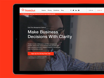 ThinkOut Website business cash flow chart financial statistics thinkoutio website