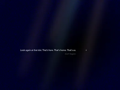 Day 29 - The pale blue dot carl sagan earth illustration minimal poster quotes