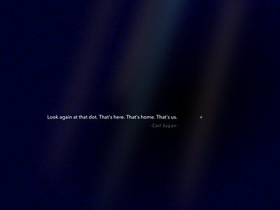 Day 29 - The pale blue dot carl sagan earth illustration minimal poster quotes