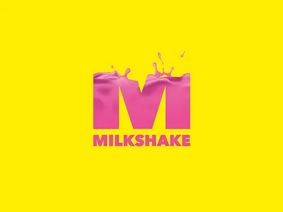 Milkshake Logo branding drink liquid logo milkshake