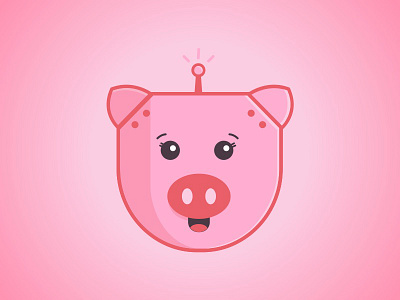 Robopig pig pink robot