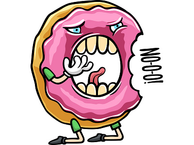 The fate of a Donut donut doodlepark pain sticker