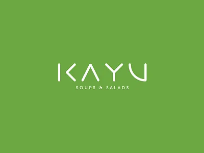 KAYU / 001 branding cafe food fresh logo logotype phldesign restaurant soups and salads