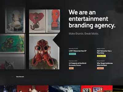 LK homepage introduction landing type web website