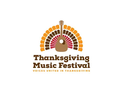 Thanksgiving Music Festival design festival guitar music thanksgiving turkey