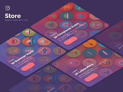 Dighital Store Design app design ecommerce flat design graphic design homescreen. material design mobile design shop design