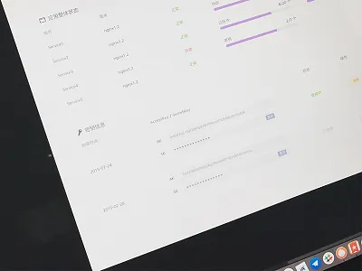 Cos Overview app client cloud console dark dashboard qiniu typography