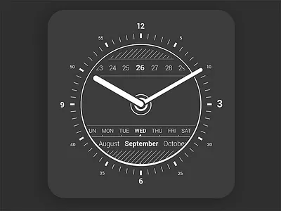 Yotaphone clock concept