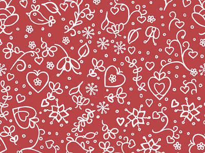 Ghirigori bloom flowers heart love pattern