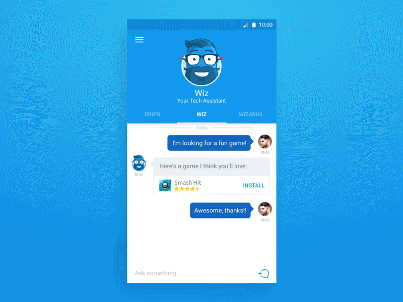 Tabs transitions and micro animations animation bot chat gif material support transition ui ux