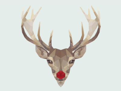 Simple poly reindeer poly