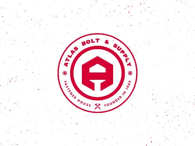 Atlas Bolt & Supply badge bolt fastener monogram screw