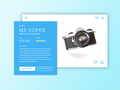 Daily Ui Challenge #012 - E-Commerce Shop 012 camera dailyui ecommerce shop ui web website