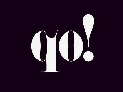 qo! black contrast serif