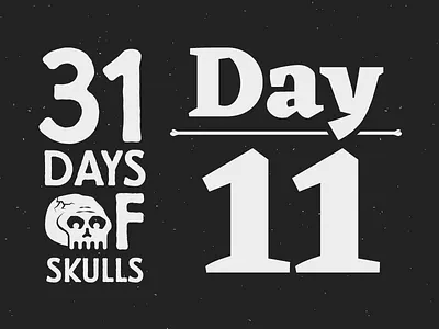 Day 11 - 31 Days of Skulls 31daysofskulls halloween skull