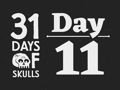 Day 11 - 31 Days of Skulls 31daysofskulls halloween skull