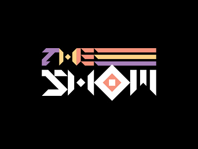 The Show Wordmark V1 80s brand branding color icon illustration lettering logo mark wordmark