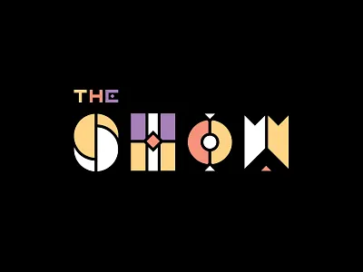 The Show Wordmark V2 80s brand branding icon illustration logo mark retro wordmark