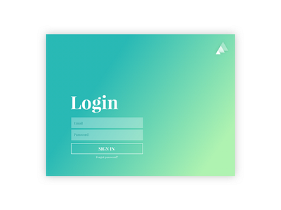 Login Concept for an iPad ✨ design email gradient log in login register sign in sign up signin triangles ui ux