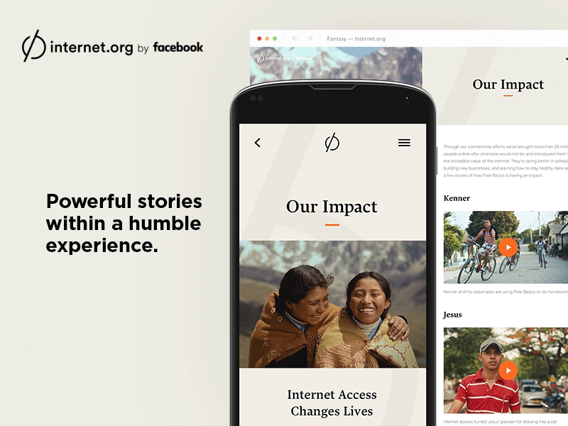 Internet.org design by fantasy for facebook aep android animation facebook fantasy internet logo mobile motion ux web site