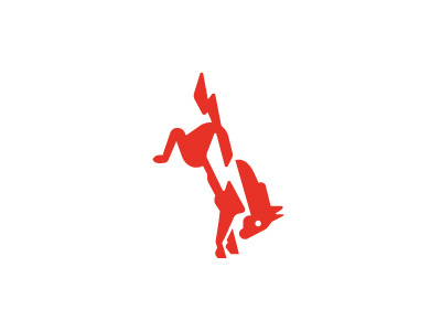 Bronco Electric bolt horse lightening logo logo design logos stallion