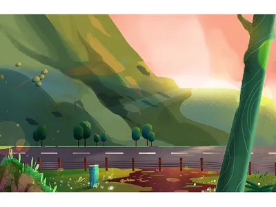 Way art artwork background conceptart digitalart environment illustration landscape nature