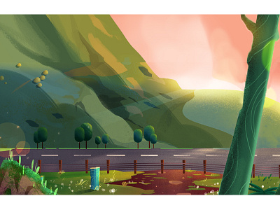 Way art artwork background conceptart digitalart environment illustration landscape nature