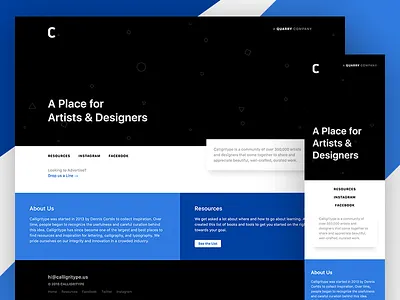 Calligritype Website 3.0 calligritype development landing launch marketing ui ux web website