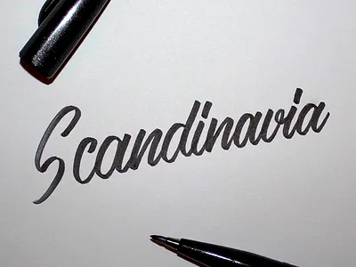 Scandinavia brush brush lettering calligraphy customtype design drawing hand lettering lettering sketch type typo typography