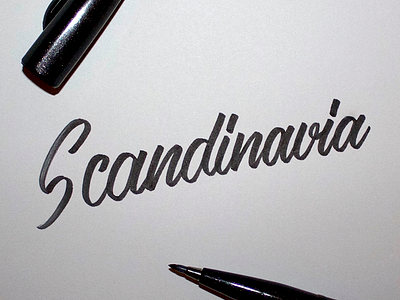 Scandinavia brush brush lettering calligraphy customtype design drawing hand lettering lettering sketch type typo typography