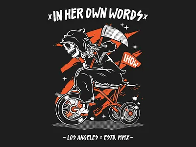 Death Tricycle apparel death illustration illustrator merch pop punk reaper scene shirt skull tricycle vector