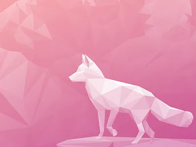 Elevate (3 of 3) cascades illustration landscape low poly lowpoly mountain pink shiny sunrise washington
