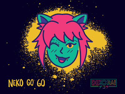 Neko Go Go alien character dekora okc restaurant sushi