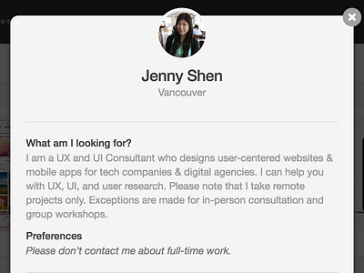 Checking your Preferences dribbble for hire hiring