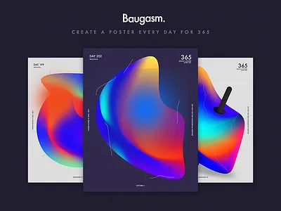 Baugasm Class 365 albania baugasm class gradient graphic design learn poster skillshare teacher tutorial