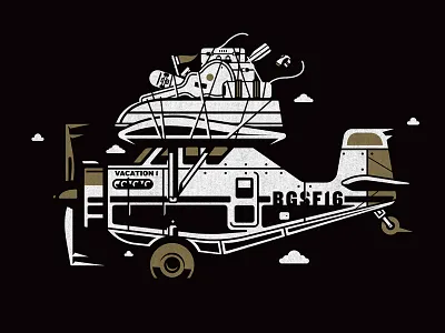 Illustration benny gold illustration moving plane sale