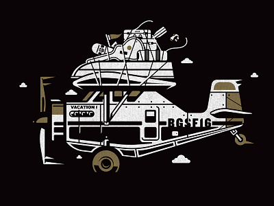 Illustration benny gold illustration moving plane sale