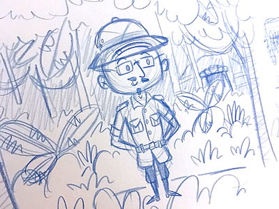 Sketch | "Doctor Flynn's Origins Sketch" character design doodle drawing exploration freelance fun illustration illustrator sketch sketchbook style