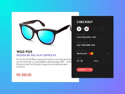 #02 | Checkout | 30 days of UI Challenge check design glasses mobile out sun ui ux web
