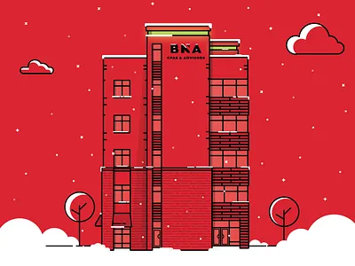 FA-LA-LA-LA-LA-LA-LA christmas holiday illustration line red