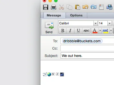 so long dribbbers abroad designer email en route office outlook sabatical travel year