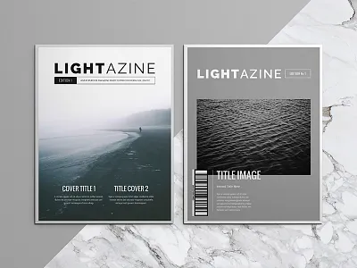 Lightazine Indesign Template brochure design digital editorial indesign light luuqas magazine print style template white