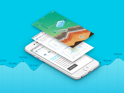 Sustainable energy - Data visualization and responsive website app data design energy graphics infographics mobile responsive statistics sustainable visualization website
