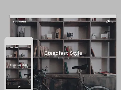 Foundry Theme bigcartel demo ecommerce photography products shop store template theme ui