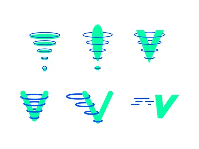 Verve! branding exclamation neon rings verve