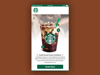 Starbucks Mobile Web Ordering Concept