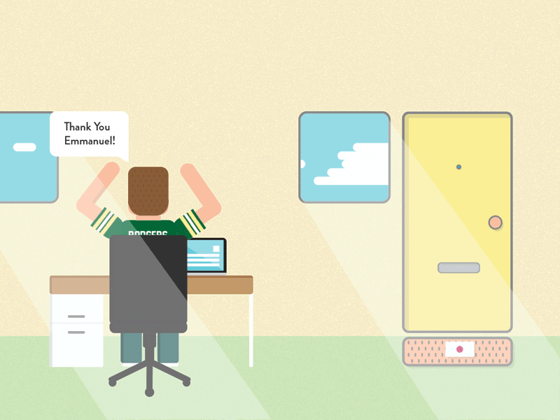 My First Shot! (on Dribbble and at animation) animation bristol first shot graphic design invite joined new